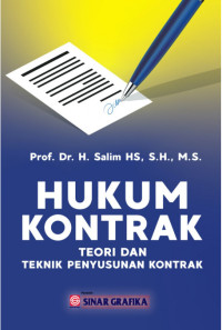 Hukum Kontrak : Teori dan Teknik Penyusunan Kontrak