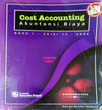 Cost Accounting: Akutansi Biaya buku 1